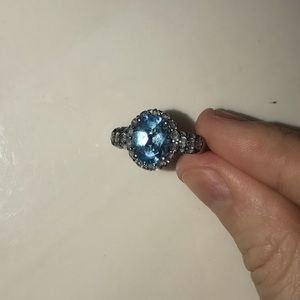 Sterling Silver blue topaz ring
